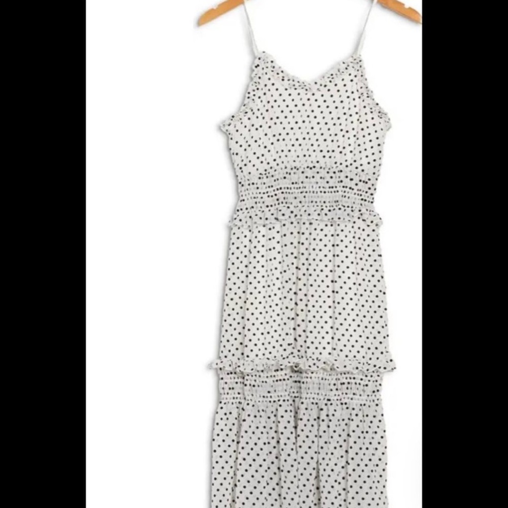 Black and white polka dots dress